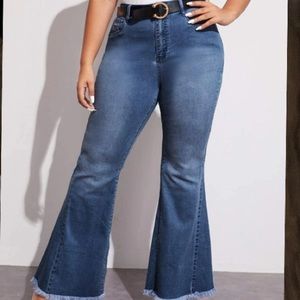 SHEIN bell bottom flare jeans